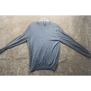 H&M Gray Merino Wool‎ Blend Crewneck Sweater Size Large